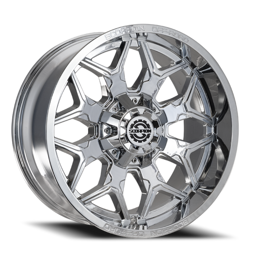 Scorpion Defender Wheel 20x10 6x135 & 6x139.7 Black Machined -19mm | DF-201063539-19C