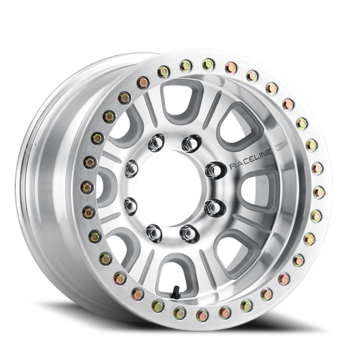 DOORBUSTER PRICING! - Raceline Rt233 Monster Wheel - 17x9.5 6x139.7 Machined -32mm - FREE T-SHIRT INCLUDED! | RT233-79560-D-32