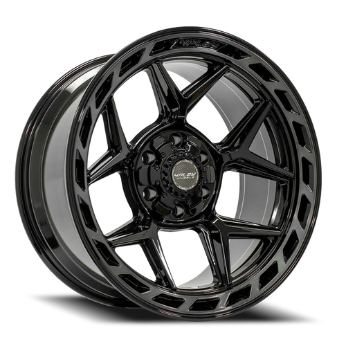 DOORBUSTER PRICING! - 4Play 4P55 Wheel 22x10 6x139.7 & 6x135 Gloss Black w/ Brushed Face & Tinted Clear -18mm - FREE T-SHIRT INCLUDED! | 4P55-22100-6D55-18BBT