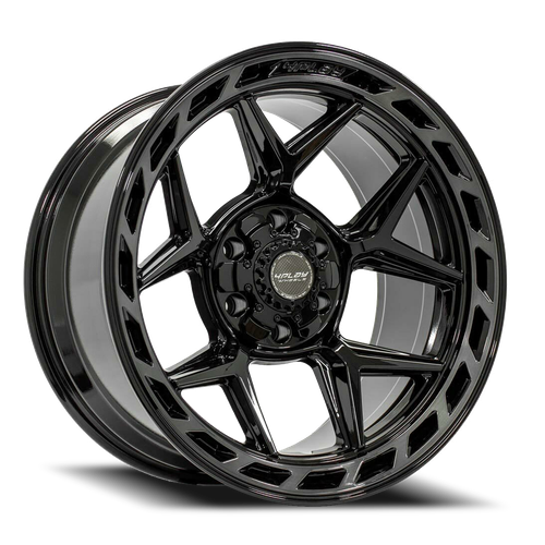 DOORBUSTER PRICING! - 4Play 4P55 Wheel 24x12 6x139.7 & 6x135 Gloss Black w/ Brushed Face & Tinted Clear -44mm - MINIMUM PURCHASE OF 4 WHEELS - FREE T-SHIRT INCLUDED! | 4P55-24120-6D55-44BBT