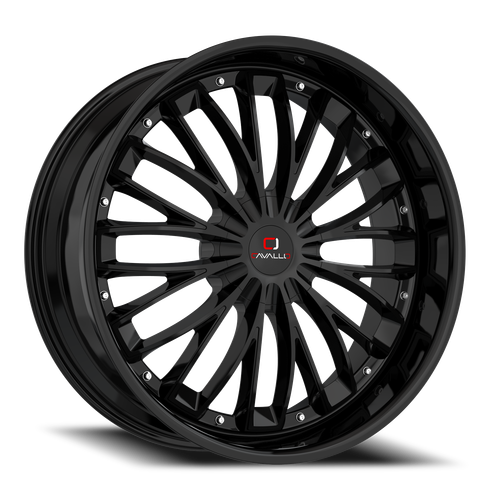 DOORBUSTER PRICING! - Cavallo Clv-42 Wheel 22x8.5 5x112 & 5x114.3 Gloss Black 38mm | CLV-42228551121143+38GB