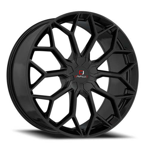 DOORBUSTER PRICING! - Cavallo Clv-44 Wheel 22x8.5 5x114.3 & 5x120 Gloss Black 38mm | CLV-44228551143120+38GB