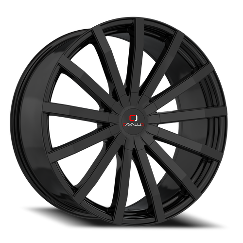 DOORBUSTER PRICING! - Cavallo Clv-52 Wheel 22x8.5 5x112 & 5x114.3 Gloss Black 38mm | CLV-52228551121143+38GB