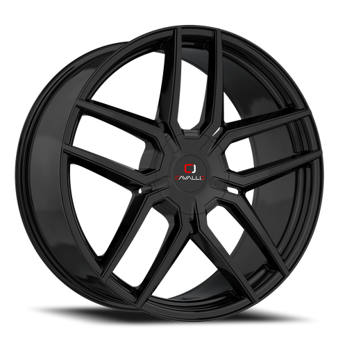 DOORBUSTER PRICING! - Cavallo Clv-55 Wheel 20x8.5 5x114.3 & 5x120 Gloss Black 35mm | CLV-55208551143120+35GB