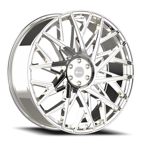 DOORBUSTER PRICING! - Eclipse 101 Wheel 22x9 5x120 Chrome 38mm - FREE T-SHIRT INCLUDED! | ECL101-22966C