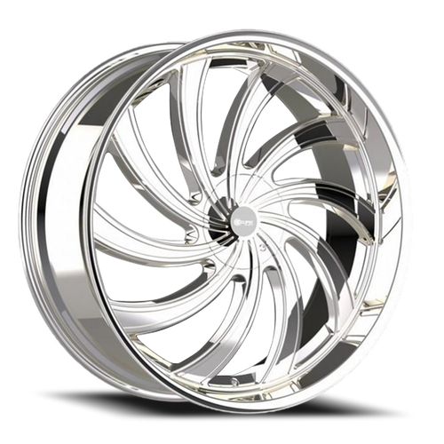 DOORBUSTER PRICING! - Eclipse 104 Wheel 24x9.5 6x135 & 6x139.7 Chrome 25mm - FREE T-SHIRT INCLUDED! | ECL104-24930C
