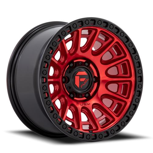 Fuel D834 Cycle Wheel 17x9 5x127 Candy Red With Black Bead Ring 1mm - FREE T-SHIRT INCLUDED! | D83417907550