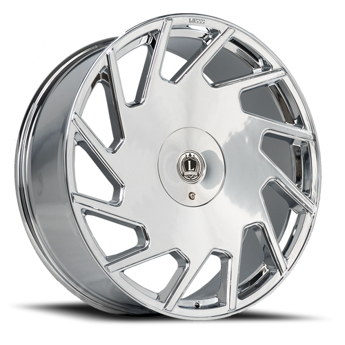 Luxxx Alloys Lux 25 Wheel 22x9 5x115 & 5x120 Chrome 18mm | LUX252295115120+18B-C