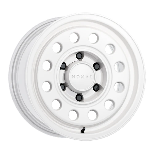 Nomad N501Sa Convoy Wheels Rims 16x8 6x139.7 Gloss White -10mm | N501SA-68060-10