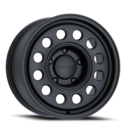 DOORBUSTER PRICING! - Nomad 501Sb Convoy Wheel 17x8.5 5x150 Satin Black -10mm - FREE T-SHIRT INCLUDED! | N501SB-78551-10