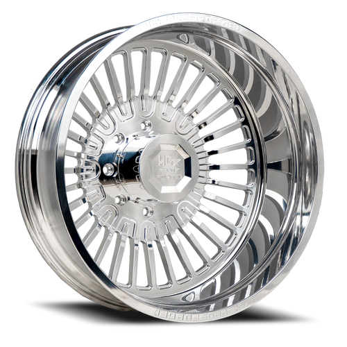 Luxxx Hd Forged Forged Hd06 Dually Wheel 24x8.25 8x200 Polished -168mm - MINIMUM PURCHASE OF 4 WHEELS | FGDUALLYHD06248258200-168X-GR
