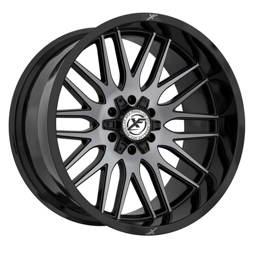 Xf Off-Road® Xf-240 Wheels Rims 22x12 6x135 6x5.5 (6x139.7) Black Brushed Double Dark Tint -44  | XF-240221261351397-44GBBRDDT