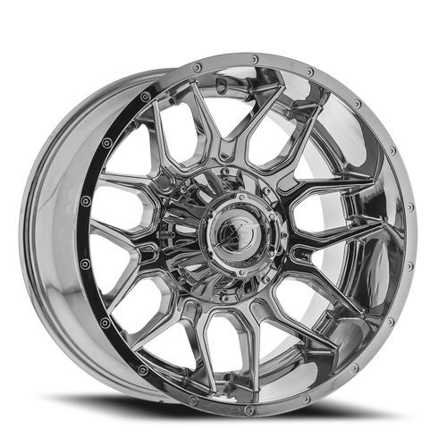 DOORBUSTER PRICING! - Xf Off-Road Xf-222 Wheel 22x12 5x127 & 5x139.7 Chrome -44mm | XF-222221251271397-44C