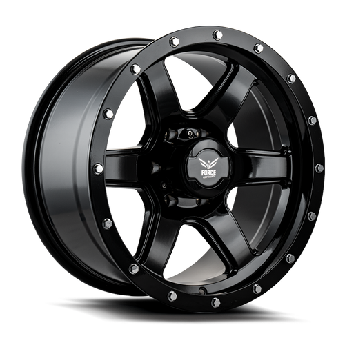 Force Off-Road® F18 Wheels Rims 18x9 5x127 (5x5) Black -12  | F181895127-12BLACK