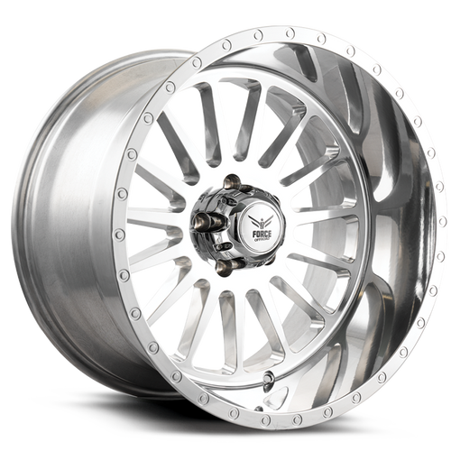 Force Off-Road® F36 Wheels Rims 20x12 5x127 (5x5) Polished -44  | F3620125127-44FULLYPOLISHED
