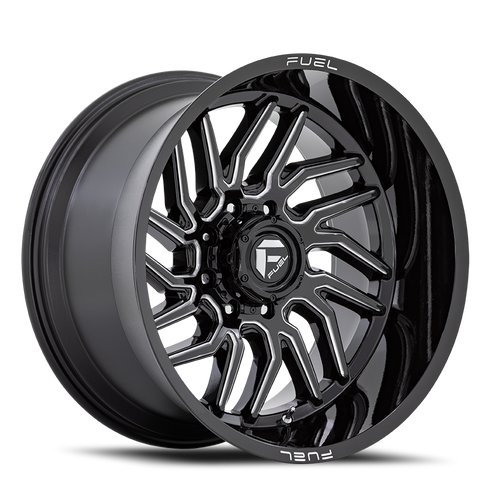 Fuel D807 Hurricane Wheel 20x10 8x180 Gloss Black Milled -18mm - FREE T-SHIRT INCLUDED! | D80720001847