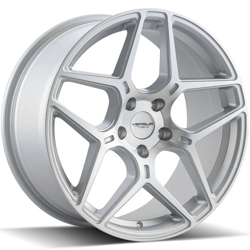 Versus Racing® Vs23 Wheels Rims 17x7.5 5x4.5 (5x114.3) Silver Machined 40 | VS2317755114+40SMF