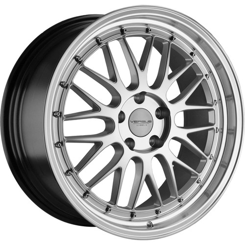 Versus Racing® Vs243 Wheels Rims 19x8.5 5x112 Silver Machined Lip 35 | VS24319855112+35SML