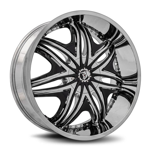 Diablo Morpheus Wheels Rims 24x10 Blank Custom Drilled Chrome 12mm | MOR-241BLNK1278