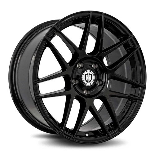 Curva Cff300 Wheels Rims 22x10 Blank Custom Drilled Gloss Black 35mm | CFF300-2210BLNK3573B