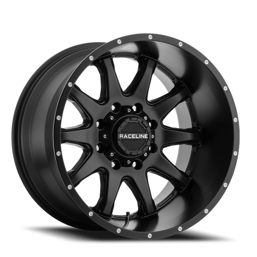 DOORBUSTER PRICING! - Raceline 930B Shift Wheel 18x9 8x180 Satin Black 18mm - FREE T-SHIRT INCLUDED! | 930B-89088+18