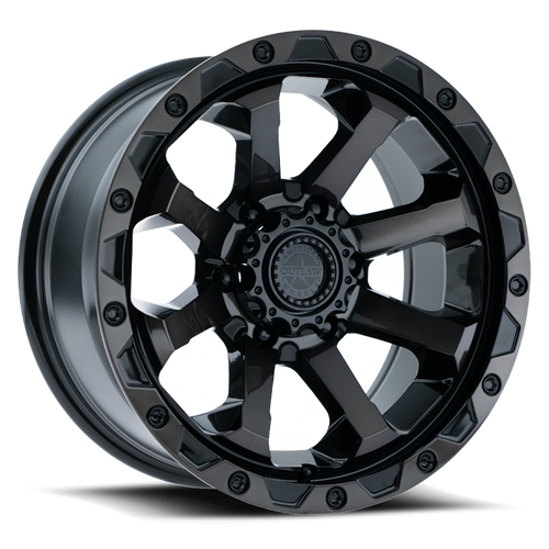 DOORBUSTER PRICING! - American Outlaw Capone Wheel 20x9 6x135 Satin Black -10mm | 133-2936S