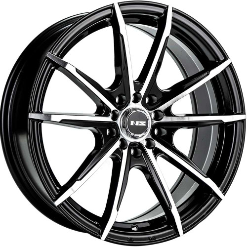 Ns Ns1602 Wheels Rims 16x7 4x100 4x4.5 (4x114.3) Gloss Black Machined 38 | NS1602167013+38BMF