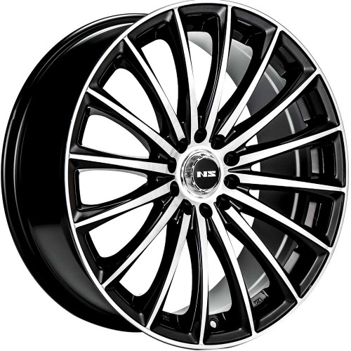 Ns Ns1801 Wheels Rims 17x7.5 4x100 4x4.5 (4x114.3) Gloss Black Machined 38 | NS1801177513+38BMF