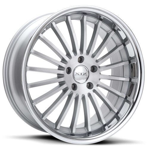 Xix X59 Wheels Rims 20x10 5x4.5 (5x114.3) Silver Brushed w/ Stainless Lip 40 | X59201023+40SBS