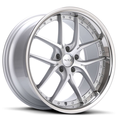 Xix X61 Wheels Rims 20x8.5 5x112 Silver Machined w/ Stainless Lip 35 | X61208522+35SMS