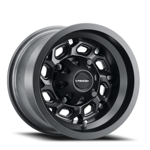 Vision Spyder 361 Atv Utv Wheel 14x7 4x156 Matte Black 3mm | 361-147156MB4