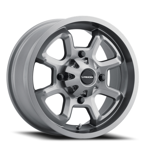 Vision Bomb 415 Atv Utv Wheel 14x7 4x156 Gunmetal 3mm | 415-147156GM4