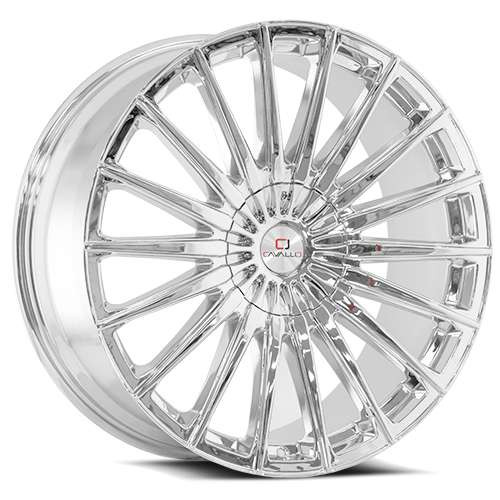Cavallo CLV-34 Wheels Rims 18x8 4x100 4x4.5 (4x114.3) Chrome 35mm | CLV-34188041001143+35NCR