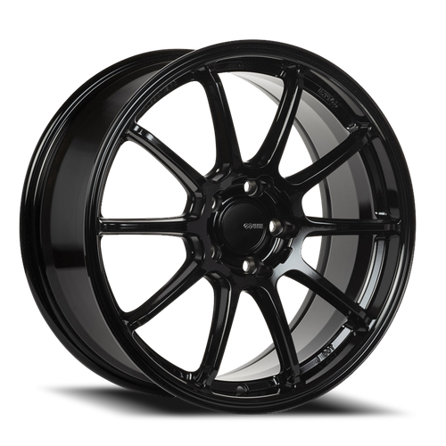 Enkei Triumph Wheel 18x8.5 5x100 Gloss Black 45mm - FREE T-SHIRT INCLUDED! | 543-885-8045BK