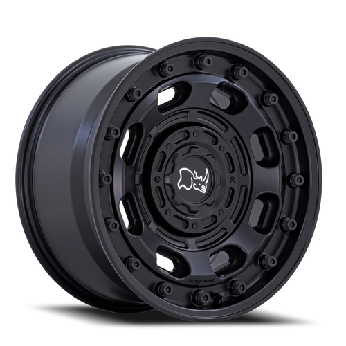 Black Rhino Atlas Wheel 17x8.5 6x135 & 6x139.7 Matte Black -10mm - FREE T-SHIRT INCLUDED! | BR007MX17856710N