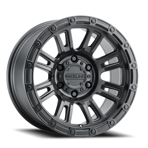 DOORBUSTER PRICING! - Raceline 956B Compass Wheel 17x9 6x135 Satin Black -12mm - FREE T-SHIRT INCLUDED! | 956B-79065-12