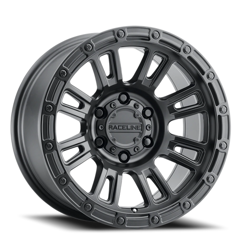 DOORBUSTER PRICING! - Raceline 956B Compass Wheel 17x8.5 6x135 Satin Black 0mm - FREE T-SHIRT INCLUDED! | 956B-78565-00