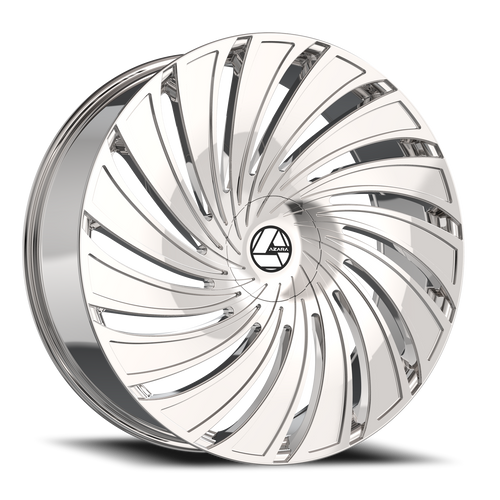 DOORBUSTER PRICING! - Azara Aza-533 Wheel 30x9.5 5x115 & 5x120 Nano Chrome 15mm - MINIMUM PURCHASE OF 4 WHEELS | AZA-53330955115120+15NCR