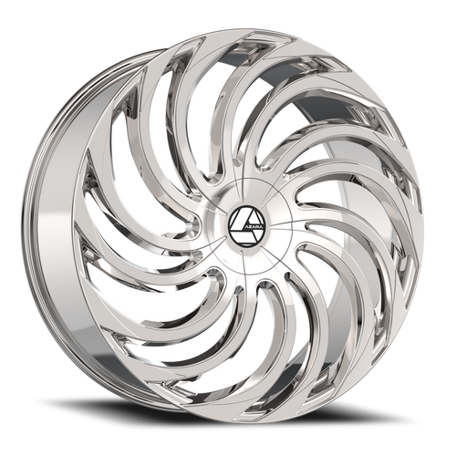 DOORBUSTER PRICING! - Azara Aza-534 Wheel 28x9.5 5x120 & 5x127 Nano Chrome 15mm - MINIMUM PURCHASE OF 4 WHEELS | AZA-53428955120127+15NCR