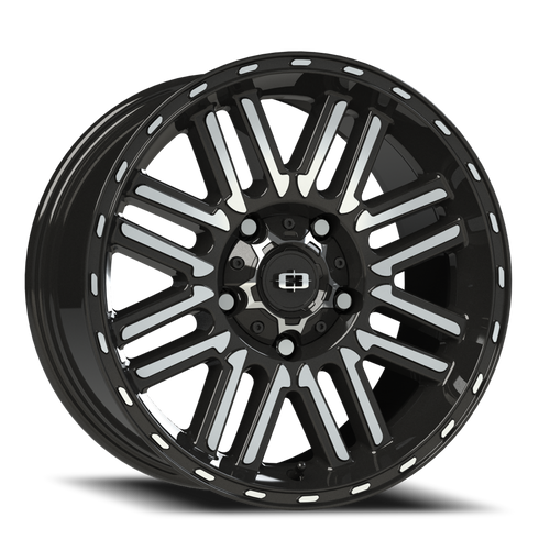 Vision Nexus 348 Wheel 15x7.5 5x139.7 Gloss Black Machined Face -12mm | 348-5785GBMF-12
