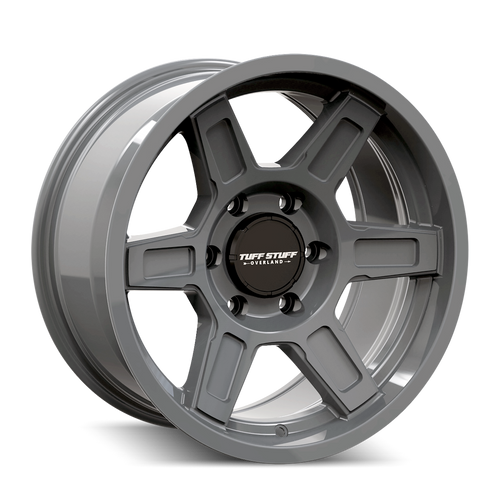 Tuff Stuff Ascent Wheels Rims 17x8.5 5x127 Gloss Grey 0mm | TS01-7873AG