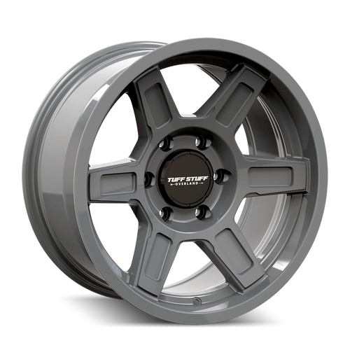 Tuff Stuff Ascent Wheels Rims 17x8.5 6x135 Gloss Grey 0mm | TS01-7836AG