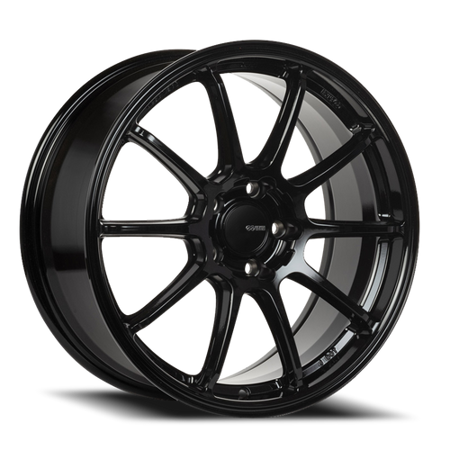 Enkei Triumph Wheel 18x8.5 5x114.3 Gloss Black 38mm - FREE T-SHIRT INCLUDED! | 543-885-6538BK
