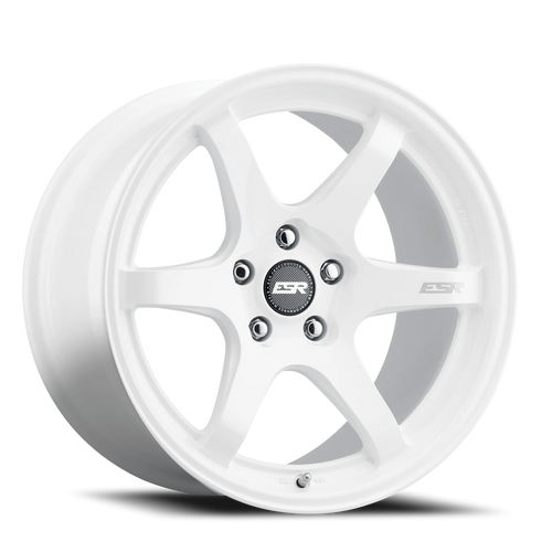 DOORBUSTER PRICING! - Esr Apx6 Wheel 18x8.5 5x114.3 Gloss White 30mm - FREE T-SHIRT INCLUDED! | 88551430 APX6WHT