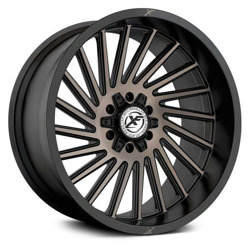 Xf Off-Road XF-239 Wheels Rims 24x12 6x135 6x5.5 (6x139.7) Black Bronze Machined DDT -44mm | XF-239241261351397-44SBMBRDDT