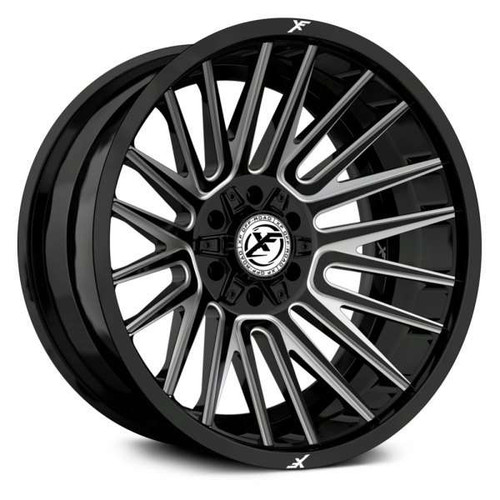 Xf Off-Road XF-234 Wheels Rims 26x12 6x135 6x5.5 (6x139.7) Black Milled -44mm | XF-234261261351397-44GBML