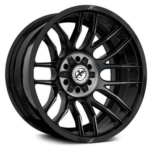 Xf Off-Road XF-232 Wheels Rims 22x12 6x135 6x5.5 (6x139.7) Black Machined Titanium DDT -44mm | XF-232221261351397-44GBMTITDDT