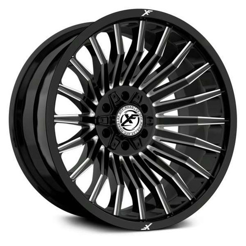 Xf Off-Road XF-231 Wheels Rims 24x12 8x6.5 (8x165.1) 8x170 Black Milled -44mm | XF-231241281651170-44GBML