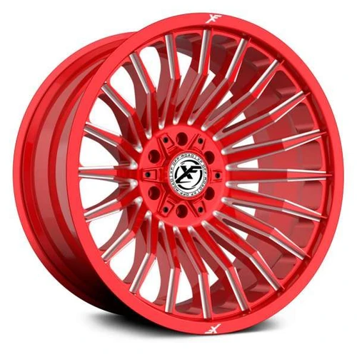 Xf Off-Road XF-231 Wheels Rims 24x12 8x6.5 (8x165.1) 8x170 Anodized Red Milled -44mm | XF-231241281651170-44ARML