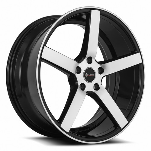 Vors Tr5 Wheels Rims 19x8.5 5x112 Black Machined Face 35mm | TR05198551435BKF-512